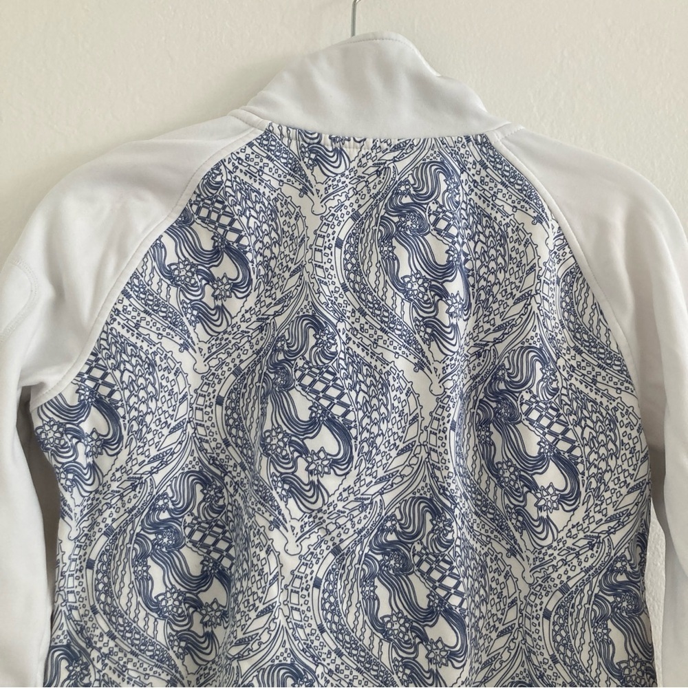 Title Nine 1/4 Zip Jacket Mock Neck Pullover Long Sleeve Workout Warmup Hiking M - Picture 8 of 12